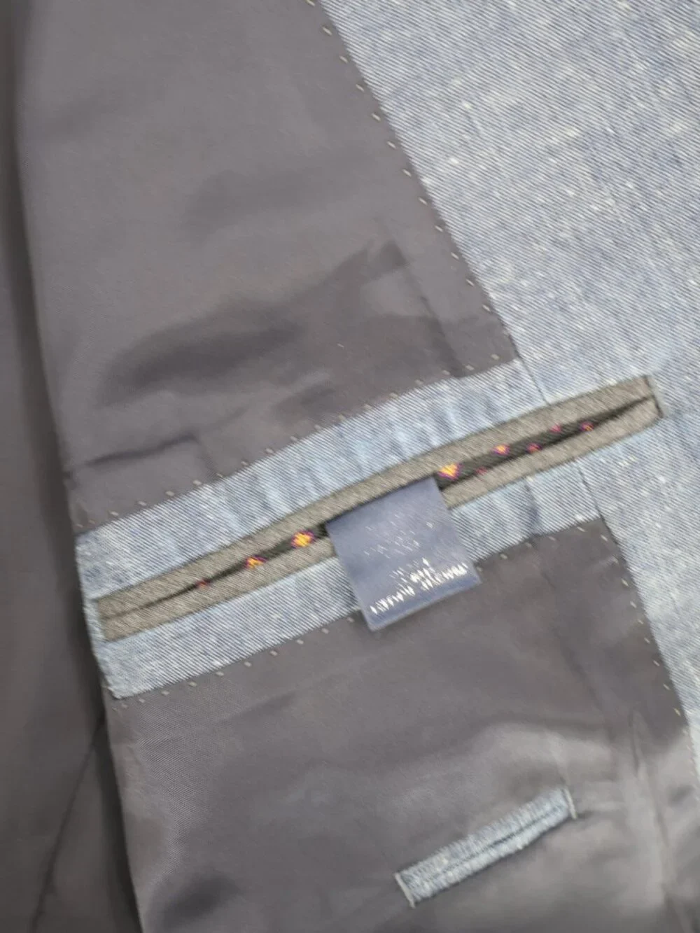 J Crew Sport Coat Mens 40R Ludlow heavy Cotton Single Breasted Two Button Blue